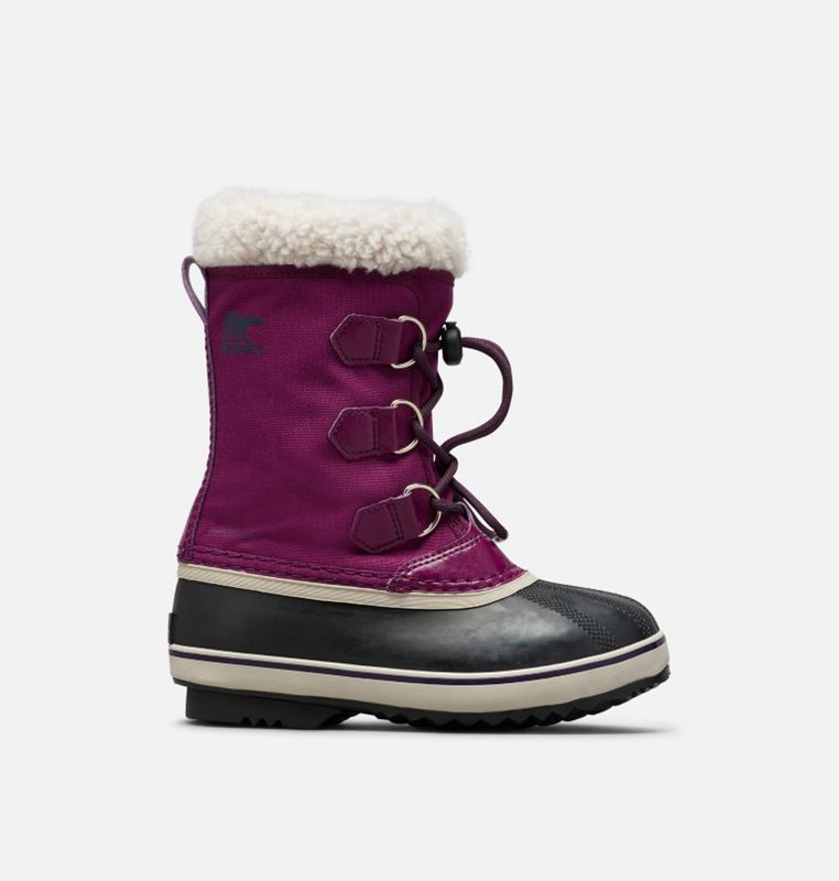 Kids Snow Boots Purple/Black - Sorel Youth Yoot Pac™ Nylon - 851-DXBIGM